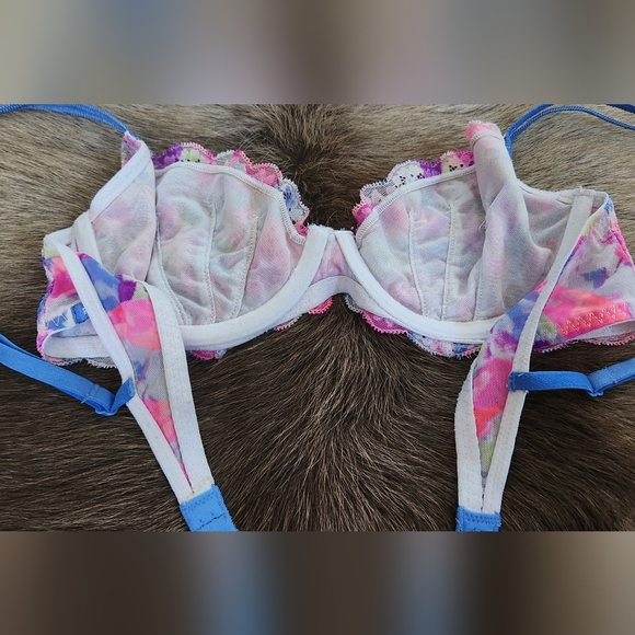 VICTORIA'S SECRET PINK colorful bra in size 34B - Picture 7 of 7